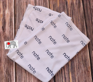 Personalized Name Baby Receiving Blanket