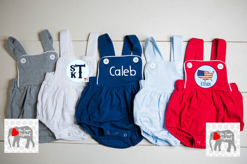 Boys Knit Sunsuit Bubble