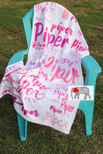 Personalized  Terry Cloth Plush Beach Towel