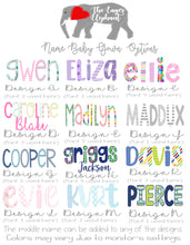 100% Polyester Dye-Pressed Personalized Name Baby Gown