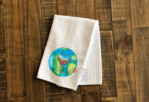 Holiday Kitchen Waffle Towels