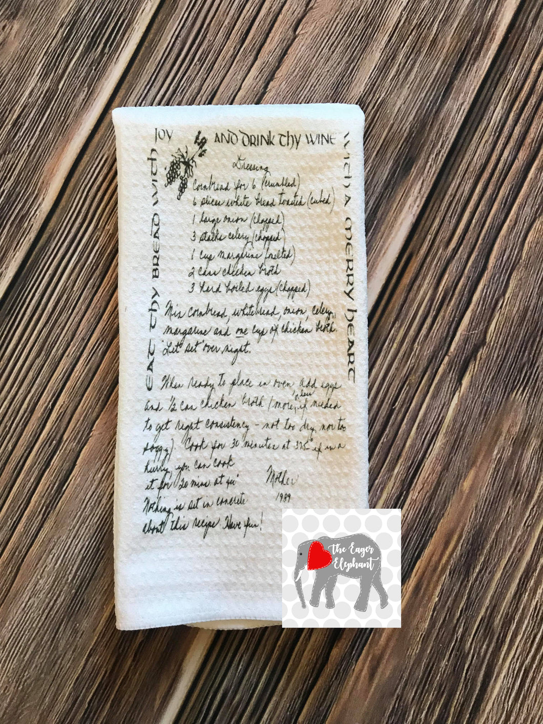 Recipe Kitchen Waffle Towel
