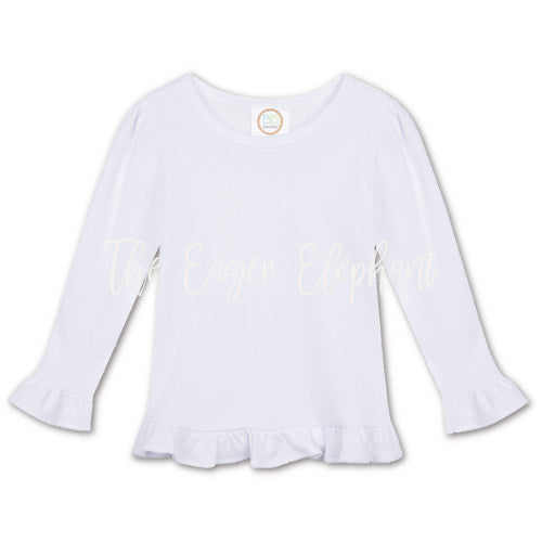 Ruffle Long Sleeve T-shirt