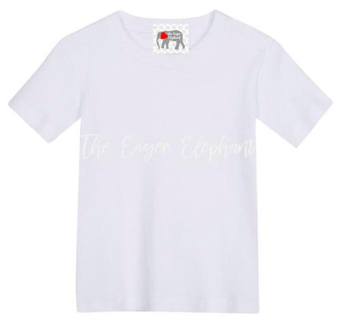 Sublimated White Unisex Child T-shirt